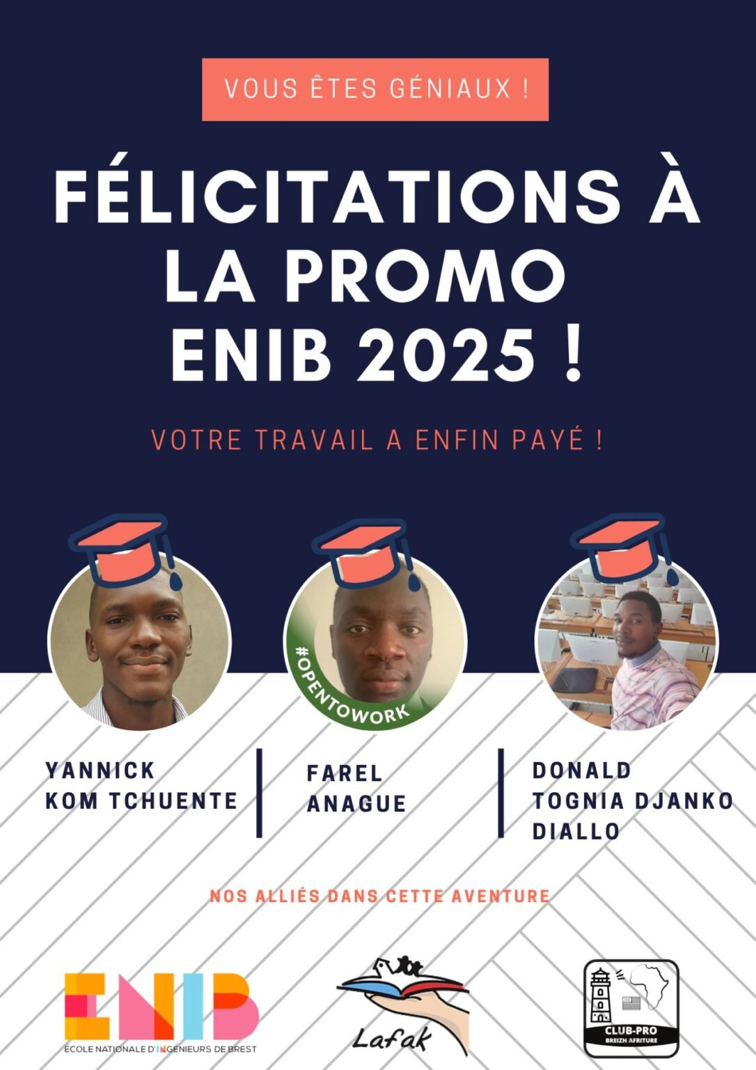 Les premiers diplômés de CPBA
